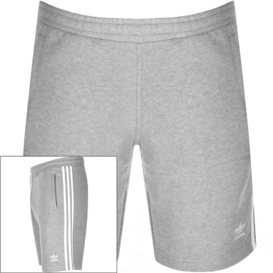 Alternative Image for Productadidas Originals Three Stripe Shorts Grey1